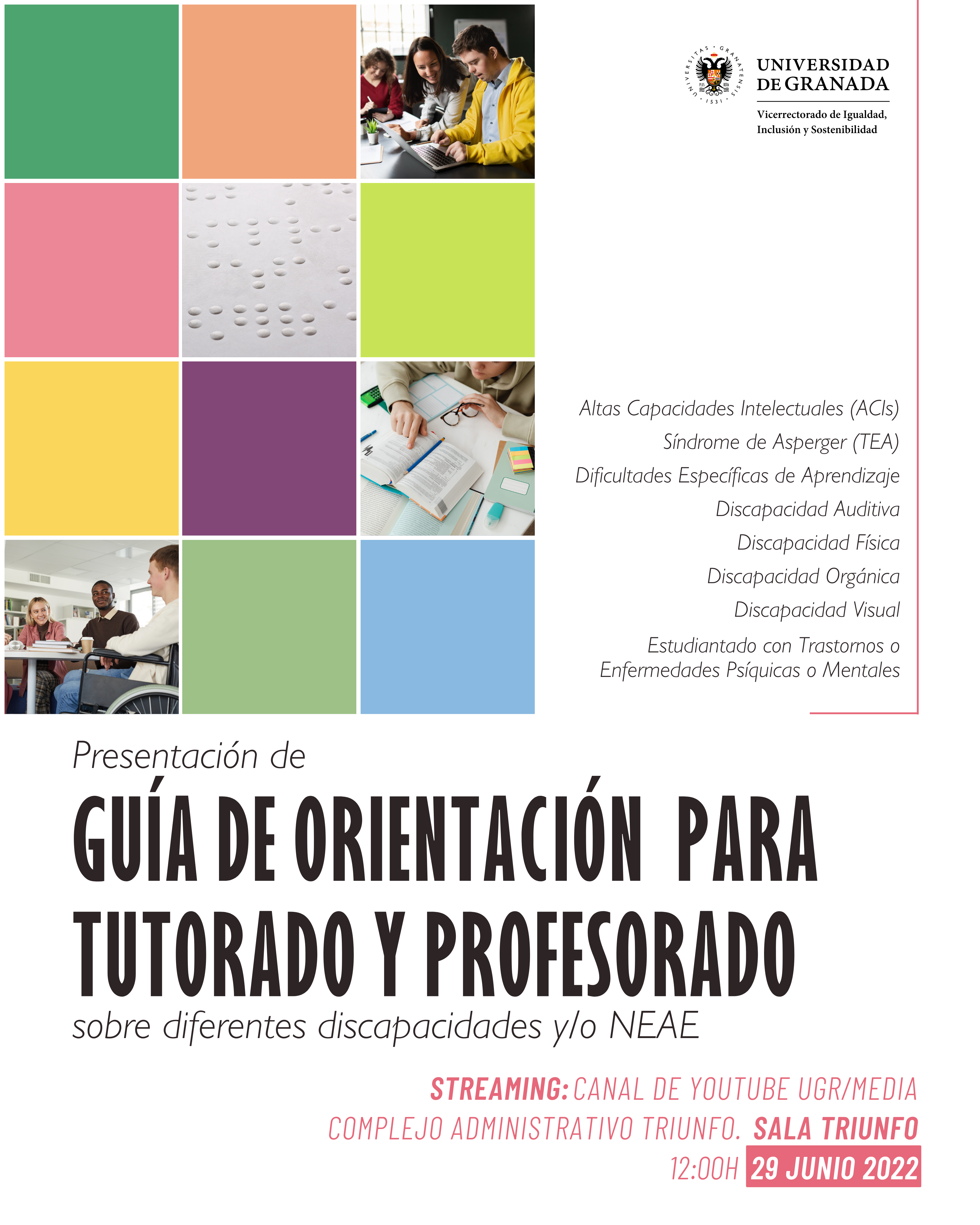 Guía de orientación sobre diferentes discapacidades y/o NEAE