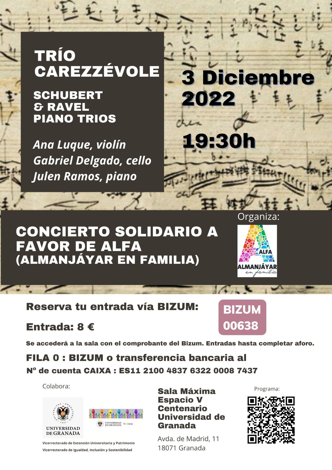 Cartel del concierto solidario