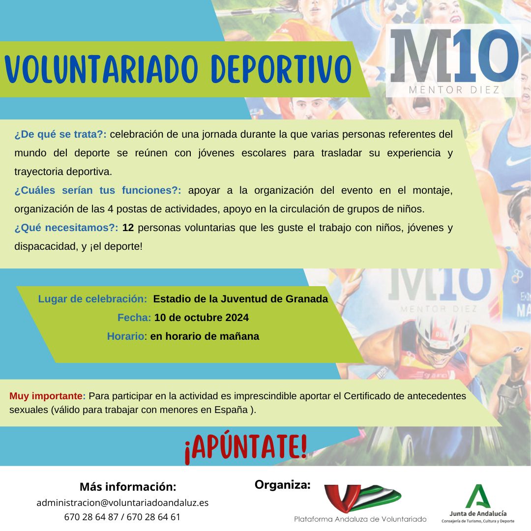 Cartel de Voluntariado Deportivo