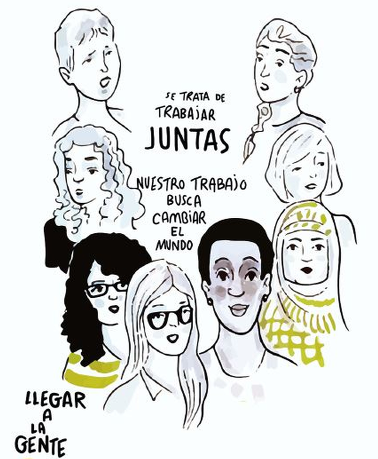 circulo de mujeres de distintas étnias