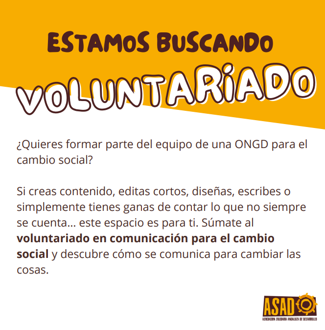 Cartel voluntariado
