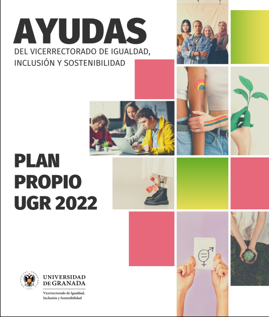 Resolución provisional: Ayudas del plan propio. Convocatoria 2022 Cartel con fotos de personas
