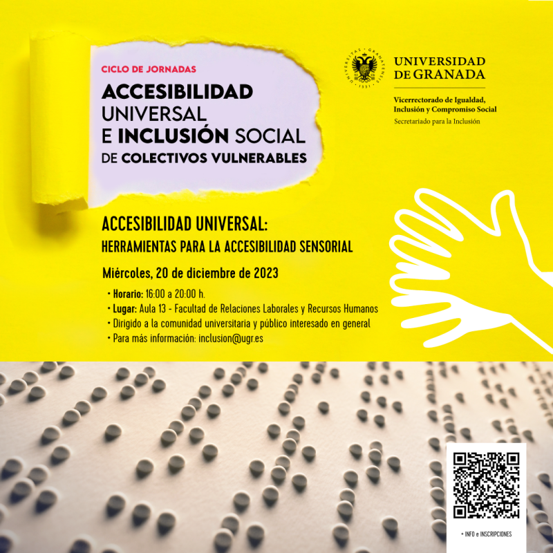 Jornada. Accesibilidad Universal: herramientas para la accesibilidad sensorial Herramientas para la accesibilidad sensorial