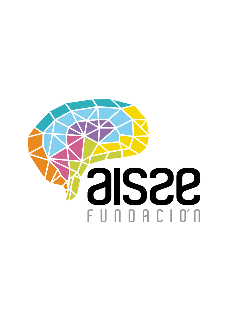 Fundación AISSE cerebro de colores, logo AISSE