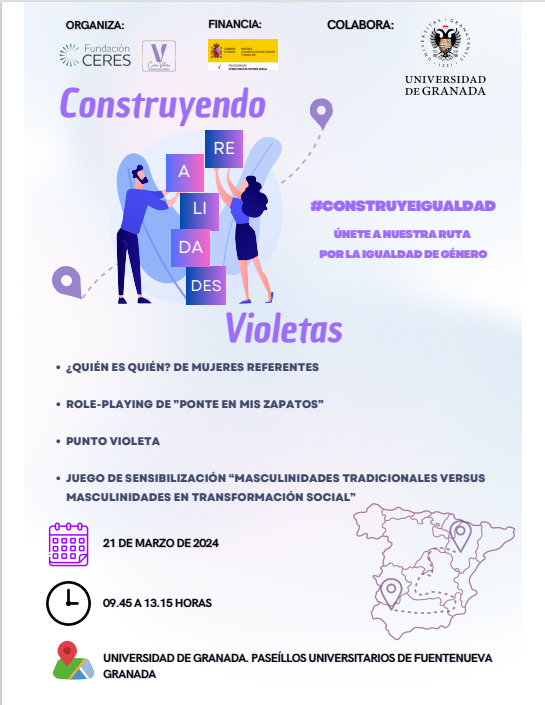 Construyendo realidades violetas Cartel Construyendo realidades violetas