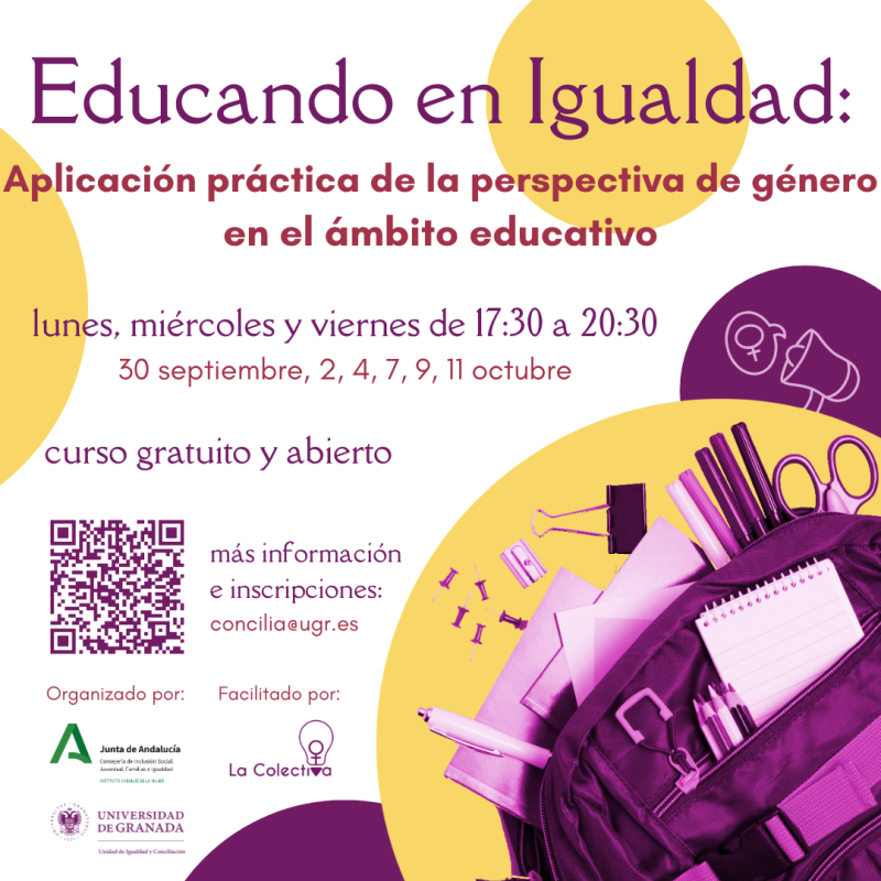 Educando en igualdad Cartel Educando en igualdad