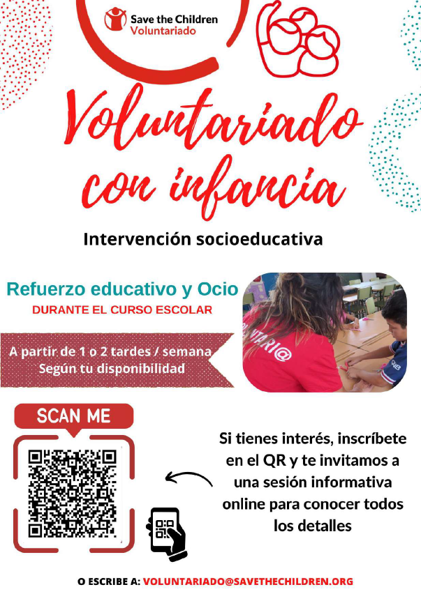 Save the Children_Voluntariado con infancia Voluntariado con infancia