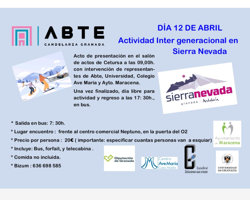 Actividad intergeneracional ABTE Candelaria Actividad intergeneracional ABTE Candelaria