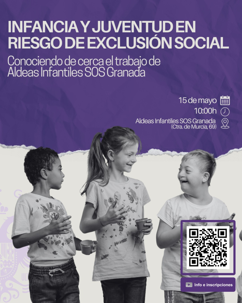 Infancia y juventud en riesgo de exclusión social Tres menores sonriendo
