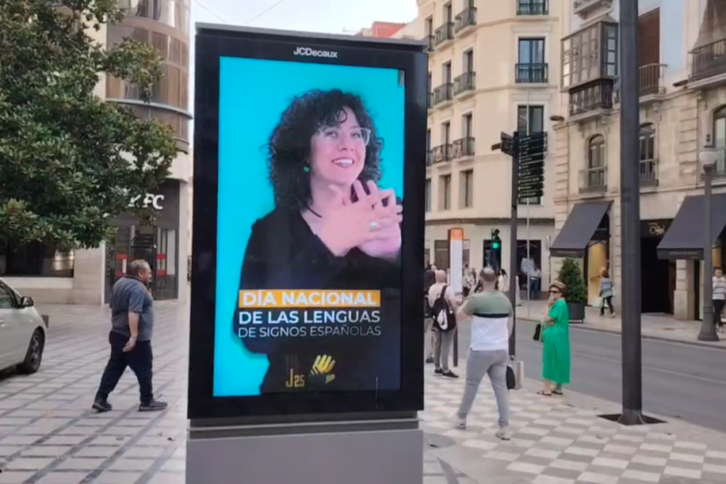 Día nacional de las lenguas de sonidos españolas Cartel día nacional de las lenguas de sonidos